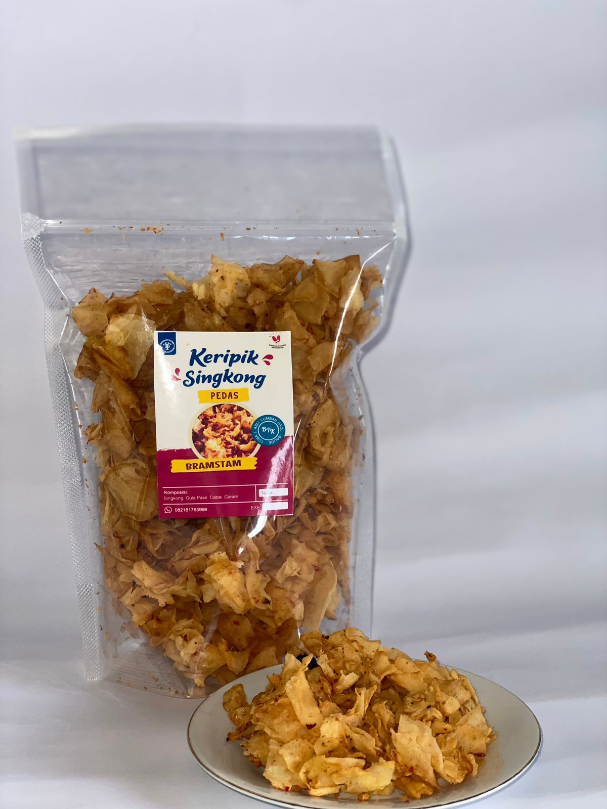 Keripik Singkong Pedas 500gr